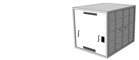 3D-modell av M1 container